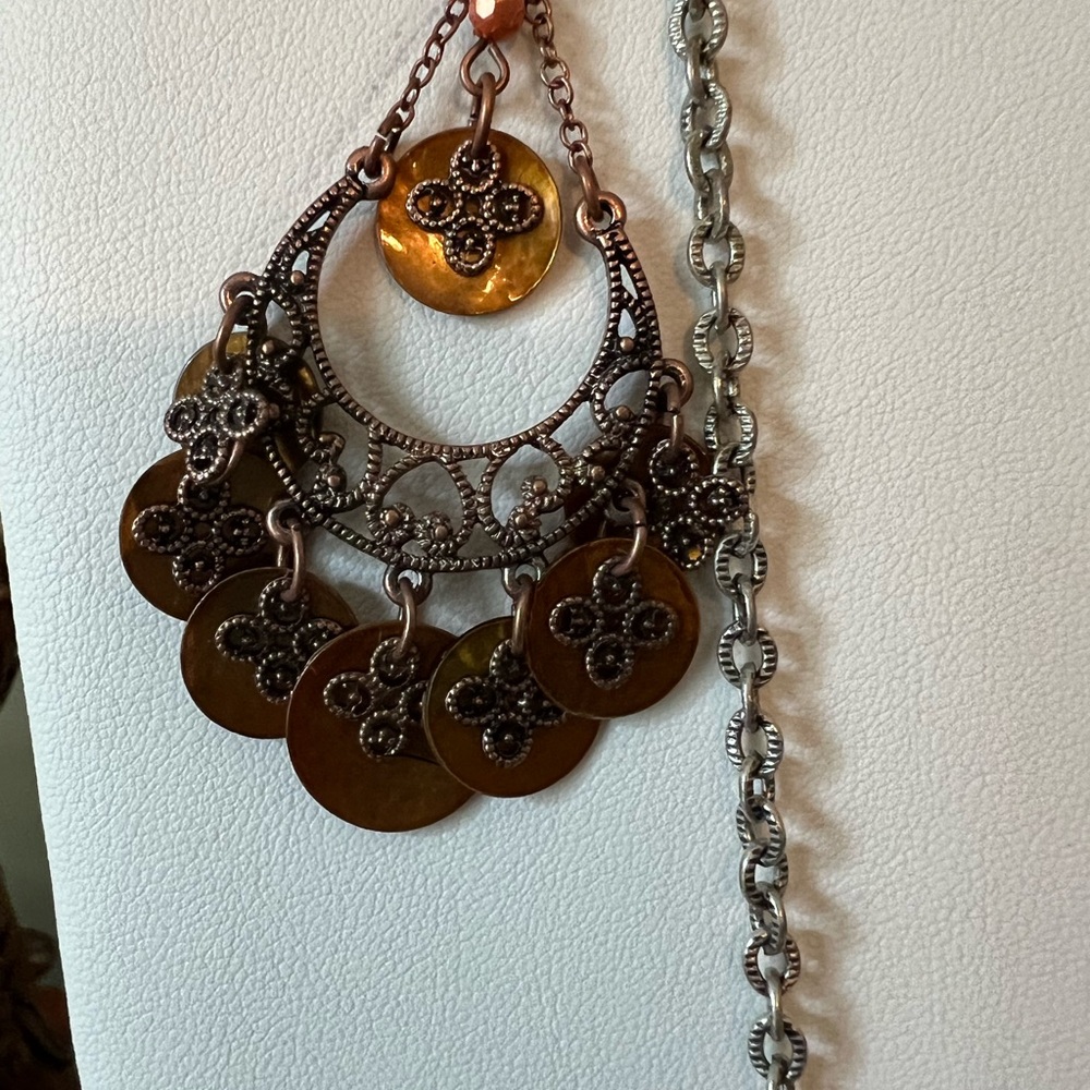 Lot Of Costume Jewelry- Earrings And Necklaces- 15 Pieces, Premier Designs Incl. - Picture 3 of 9